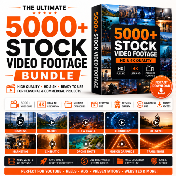 5000+ Stock Video Footage Bundle